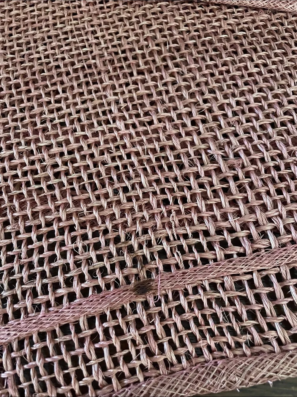 Coral woven placemats set of 3